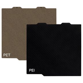 Double Side PEI+PET Build Plate 184x184mm Fit for Bambu Lab A1 Mini 3D Printer, Smooth PET+Textured PEI Spring Steel Build Plate
