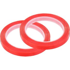 MECCANIXITY 2Pcs 10mm(3/8 inch) x 5m Phone Repair Adhesive Tape LCD Screen Repair Sticker Double Sided for Cell Phone Tablet Laptop Clear Red in Saudi Arabia