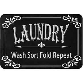 Laundry Room Rug Bathroom Rug Woven Rug Decorative Hallway Throw Runner Rug Small Area Rug for Bedroom Kitchen Sink 16 * 24 inch