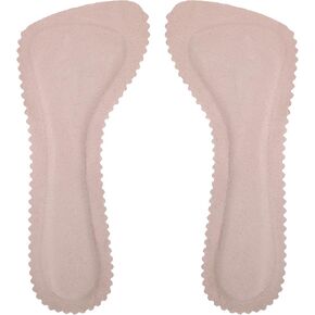Pigskin High Heel Cushion Inserts, 2 Pairs Arch Support Sandal Inserts Women Invisible Self-Adhesive Barefoot Cushion Insoles Sweat Absorption Anti-Slip Shoe Dress Shoes Flat Shoe Pain Relief