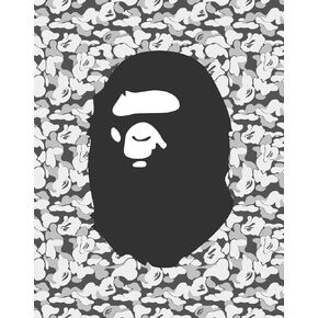 Inkvo BAPE Poster, A Bathing Ape Poster, Blonde, Aesthetic Room Wall Decor, Supreme Quality, Not Framed, 11 by 17 inches, Premium Silk Art Print
