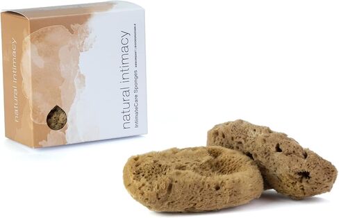 IntimateCare Sea Sponges. 2X 6.5-8cm Mediterranean Sponges in Plastic Free Packaging. Absolute Quality. in Saudi Arabia