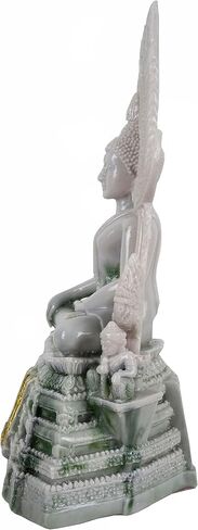 BUDDHO Chinnaraj Thai Buddha Statue for Home Decor 8" h Gold Buddha Sculpture Small Gift Office Gift Office Decor Figurines Meditation Altar Sculpture in Kuwait