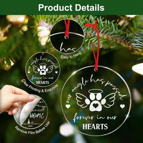 Christmas Ornaments Your Wings were Ready But My Heart was Not, Memorial Ornament2024 for Christmas Tree Loss of Loved One Ornament Keepsake, Sympathy Gifts for Loss of Mom Father in Saudi Arabia