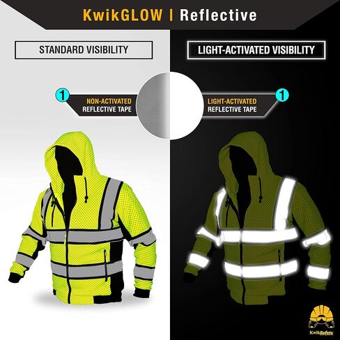 KwikSafety - شارلوت، كارولاينا الشمالية - هوديي السلامة من الصوف للرجال | سترات العمل العاكسة للضوء من معدات الوقاية الشخصية Hi Vis in Kuwait