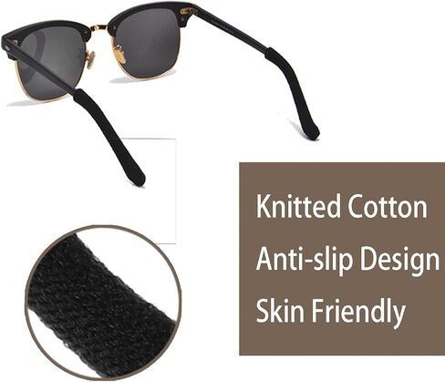 Eyeglass Ear Cushions,Soft Knitting Cotton Fabric Glasses Ear Grippers Anti SlipTemple Tips Sleeve Retainer,Glasses Arm Cushion for Sunglasses, Glasses Accessories(4 Colors) in Kuwait