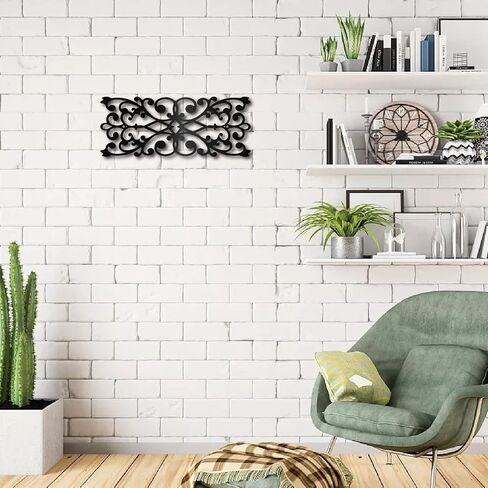CREATCABIN ندفة الثلج المعدنية جدار الفن ديكور علامات ريفية سوداء معلقة كلمة انقطاع الديكور لعيد الميلاد عيد الهالوين ديكور المنزل عيد الحب حفلة غرفة نوم جمالية 10.2 × 10 بوصة in Saudi Arabia