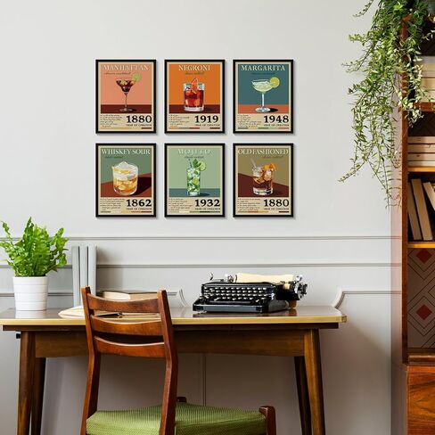 InSimSea 4 PCS Christmas Pine Tree Wall Decor Posters Prints Set, Modern Home Decor Wall Art for Living Room, Christmas Painting Print, Winter Decoration for home kitchen, (8X10 inches, Unframed) in Kuwait