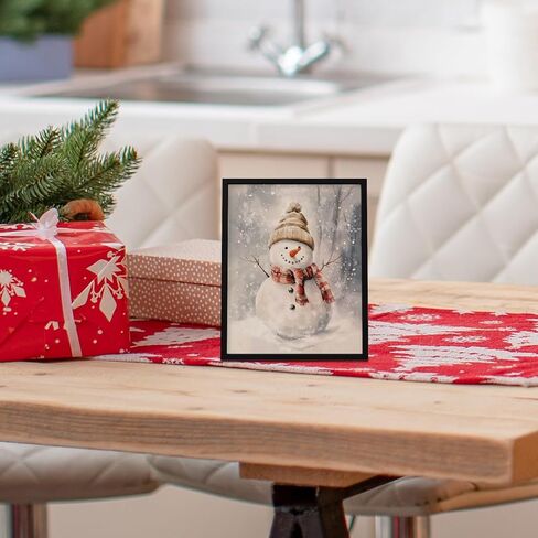 InSimSea 4 PCS Christmas Pine Tree Wall Decor Posters Prints Set, Modern Home Decor Wall Art for Living Room, Christmas Painting Print, Winter Decoration for home kitchen, (8X10 inches, Unframed) in Kuwait