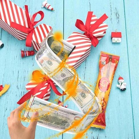 4 قطع من أكياس سحب الأموال المفاجئة لعيد الميلاد، حقيبة أموال قابلة للسحب مستوحاة من الحلوى، حقيبة سحب أموال مفاجئة - مسدس، حقيبة نقود على شكل قصب الحلوى، صندوق نقود لهدايا حفلات عيد الميلاد لسحب النقود in Kuwait