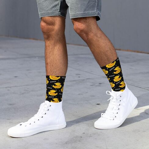 Leopard Print Athletic Crew Socks For Women Men Novelty Sports Socks in Kuwait