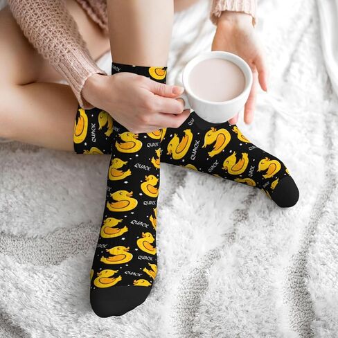 Leopard Print Athletic Crew Socks For Women Men Novelty Sports Socks in Kuwait