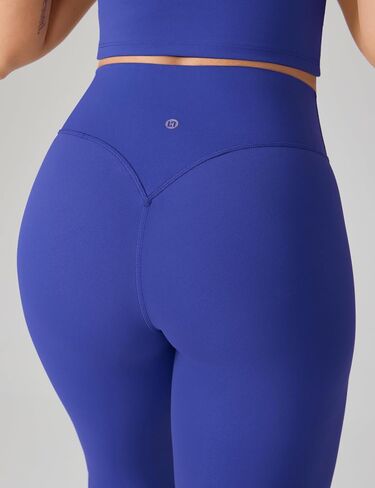 Hugcurve No Front Seam Full Length High Waisted Workout Leggings for Women Buttery Yoga Pants Athletic Tights - 28'' in Saudi Arabia