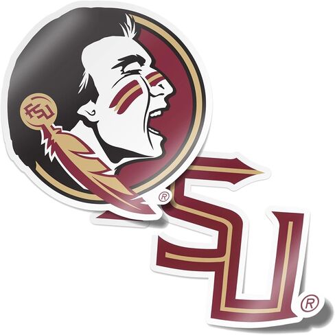 Desert Cactus Florida State University Stickers Seminoles FSU Vinyl Decal Laptop Water Bottle Car Scrapbook (4 Inch Set V1) in Saudi Arabia