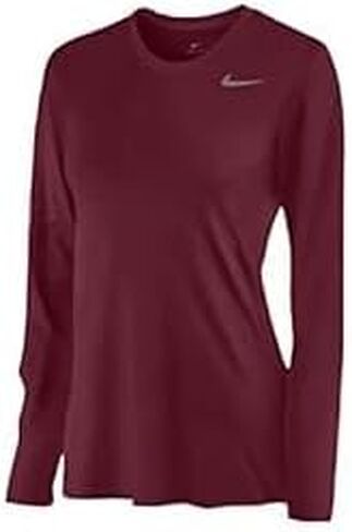 Nike Women's Legend L/S T Team Maroon, Large, Team Maroon/Team Maroon/Cool Grey in Saudi Arabia