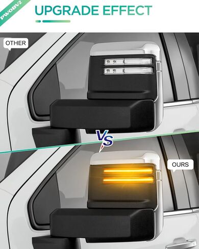 Sequential LED Side Mirror Turn Signal Lights for Chevy Silverado/GMC Sierra 2500 3500 2020 2021 2022 2023, Smoked Lens Switchback White DRL & Dynamic Amber Tow Mirror Turn Signal Indicator lamp in Saudi Arabia