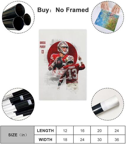 Sports Poster Brock Canvas Poster Unframe:12x18inch(30x45cm) in Saudi Arabia