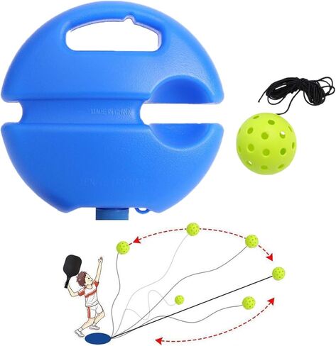 Match Buddy Pickleball Trainer, Matchbuddy Pickleball Trainer, Portable Pickleball Trainer Rebound Ball, Rebound Practice Pickleball with Cord in Saudi Arabia