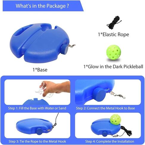 Match Buddy Pickleball Trainer, Matchbuddy Pickleball Trainer, Portable Pickleball Trainer Rebound Ball, Rebound Practice Pickleball with Cord in Saudi Arabia