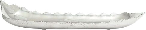 Deco 79 Contemporary Aluminum Rectangle Tray, 35" x 7" x 2", Silver in Saudi Arabia