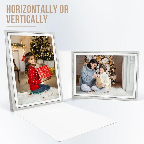 Golden State Art, Pack of 100, 4x6 or 6x4 Photo Folders, Cardboard Picture Frame, Paper Photo Frame Cards, Greetings/Invitation Cards, Special Events: Graduation, Christmas, Wedding (Grey) in Kuwait