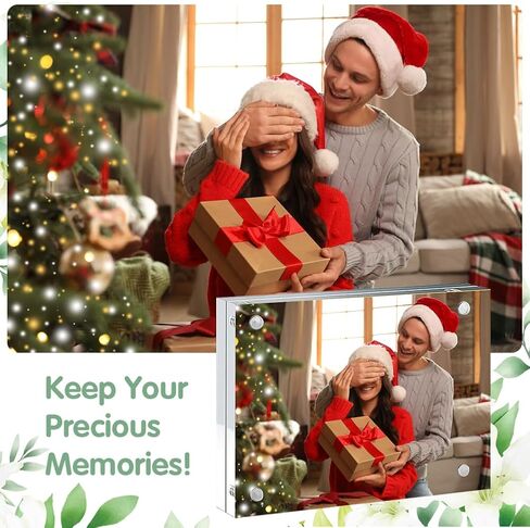 16 Pack 4×6 Acrylic Picture Frames, Magnetic Photo Frames for Desktop Display, Photo Display Frame Gifts for Home & Office (Transparent, 4''×6'') in Saudi Arabia