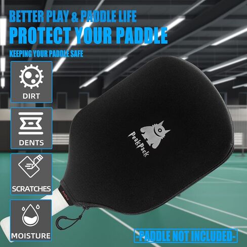 Pickleball Paddle Cover, Universal Case Size - 9 x 12.5 inches Racket Sleeve, Pickleball Paddle Case, Compatible with Most USAPA Standard and Elongated Pickball Paddles in Saudi Arabia