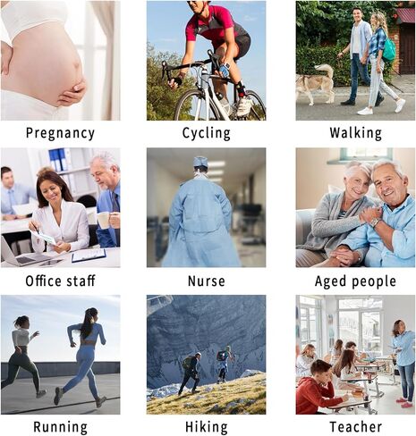 جوارب ضغط للنساء من GRPSKCOS، زوجان من الجوارب الدائرية، أفضل دعم للممرضات والجري والمشي لمسافات طويلة، هدية عيد الميلاد الرياضية in Kuwait