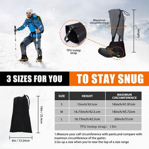 doorslay Snake Chaps Waterproof Gaiters for Hiking Snake Boots for Men&Women Snake Gaiters in Saudi Arabia