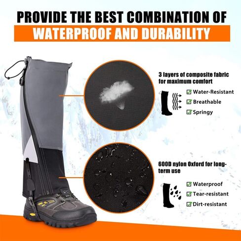 doorslay Snake Chaps Waterproof Gaiters for Hiking Snake Boots for Men&Women Snake Gaiters in Saudi Arabia