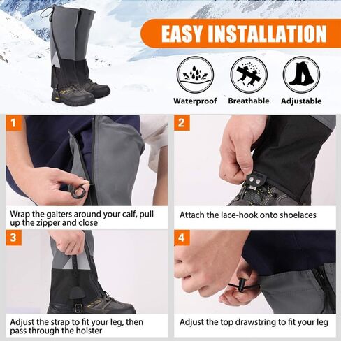 doorslay Snake Chaps Waterproof Gaiters for Hiking Snake Boots for Men&Women Snake Gaiters in Saudi Arabia