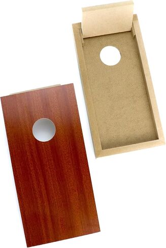 QWORK Mini Desktop Cornhole, Set of 2 Coated Wood Boards with 8 Bags Portable Size Cornhole Game Set 10.25"x5.25" in Saudi Arabia