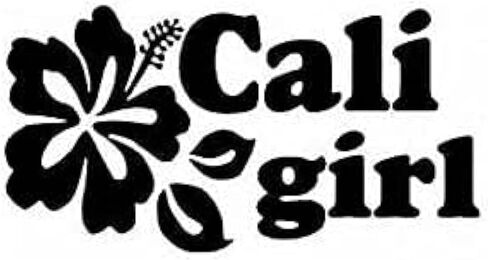 ملصق من الفينيل مطبوع عليه California Girl Cali Girl West Coast أسود للسيارات والشاحنات والشاحنات وسيارات الدفع الرباعي وأجهزة الكمبيوتر المحمولة والجدران الزجاجية المعدنية - 5.5 بوصة in Saudi Arabia