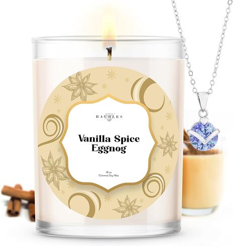 Christmas Winter Candles and Jewelry Pendant Inside| Candy Cane Crush| Home Decor Gifts in Kuwait