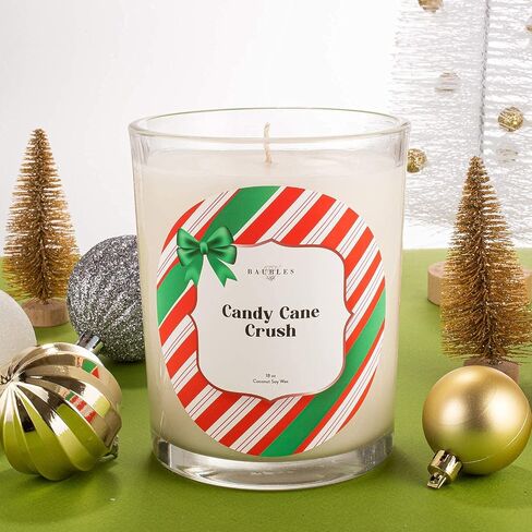 Christmas Winter Candles and Jewelry Pendant Inside| Candy Cane Crush| Home Decor Gifts in Kuwait