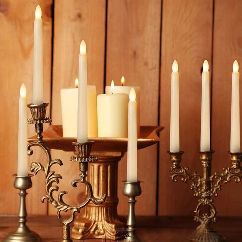 PChero Floating Candles with Remote Timer, 6 Pack 7.9" Hanging Up Magic Floating Taper Candles Battery Operated LED Candlesticks for Halloween Decorations Christmas Party Wedding Decor in Kuwait
