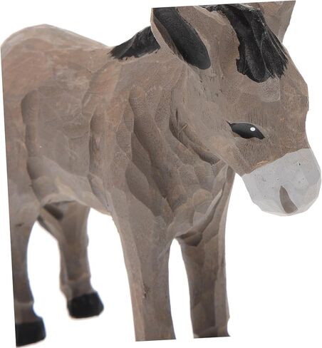 الحلي الخشبية حمار الحيوان حمار الديكورات حمار تمثال الخشب الحلي سطح المكتب حمار الديكور الحرف الخشبية نحت الخشب زخرفة الطاولة الزينة دليل العتيقة in Kuwait