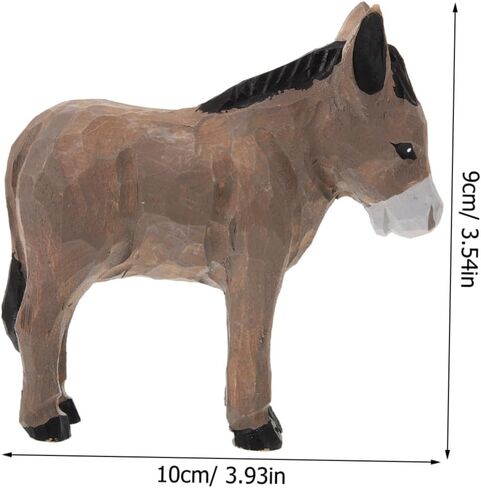 الحلي الخشبية حمار الحيوان حمار الديكورات حمار تمثال الخشب الحلي سطح المكتب حمار الديكور الحرف الخشبية نحت الخشب زخرفة الطاولة الزينة دليل العتيقة in Kuwait