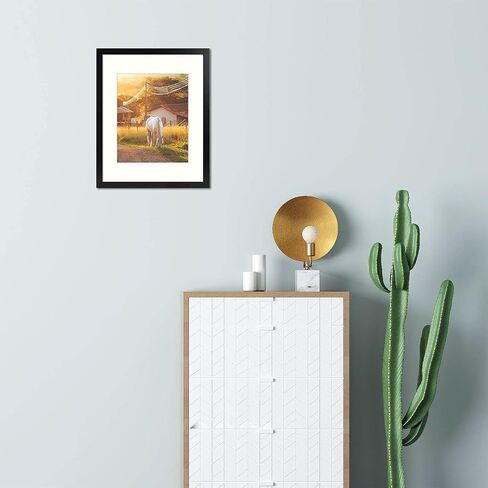 AUEAR, 8x10 Picture Frames 2 Pack, for 5x7 with Mat or 8 by 10 Gallery Wall Frame Tabletop Vertical Horizontal Display (8x10, Walnut, 2-Pack) in Saudi Arabia