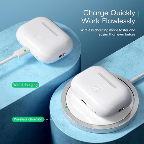 لعلبة شحن AirPods Pro (منفذ USB-C)، حافظة شحن لاسلكية لـ AirPods Pro الجيل الأول والثاني، استبدال علبة شحن AirPod Pro مع منفذ شحن USB-C، لا تتضمن سماعات أذن in Saudi Arabia