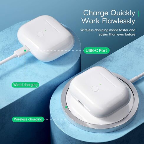 لعلبة شحن AirPods Pro (منفذ USB-C)، حافظة شحن لاسلكية لـ AirPods Pro الجيل الأول والثاني، استبدال علبة شحن AirPod Pro مع منفذ شحن USB-C، لا تتضمن سماعات أذن in Saudi Arabia