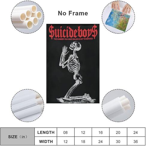 KTUVORLEX Suicide Boys Poster Vintage Music Canvas Art Poster And Wall Art Picture Print Modern Family Bedroom Decor Posters 12x18inch(30x45cm) in Saudi Arabia