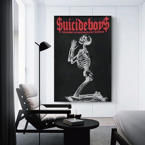 KTUVORLEX Suicide Boys Poster Vintage Music Canvas Art Poster And Wall Art Picture Print Modern Family Bedroom Decor Posters 12x18inch(30x45cm) in Saudi Arabia