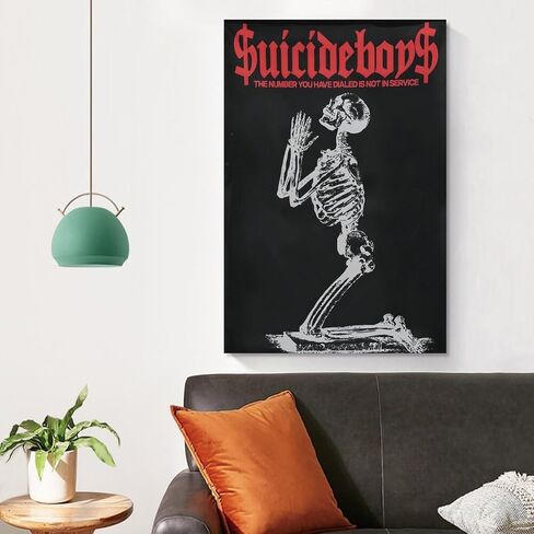 KTUVORLEX Suicide Boys Poster Vintage Music Canvas Art Poster And Wall Art Picture Print Modern Family Bedroom Decor Posters 12x18inch(30x45cm) in Saudi Arabia