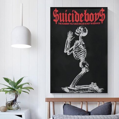 KTUVORLEX Suicide Boys Poster Vintage Music Canvas Art Poster And Wall Art Picture Print Modern Family Bedroom Decor Posters 12x18inch(30x45cm) in Saudi Arabia