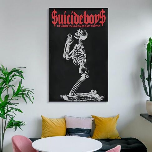 KTUVORLEX Suicide Boys Poster Vintage Music Canvas Art Poster And Wall Art Picture Print Modern Family Bedroom Decor Posters 12x18inch(30x45cm) in Saudi Arabia