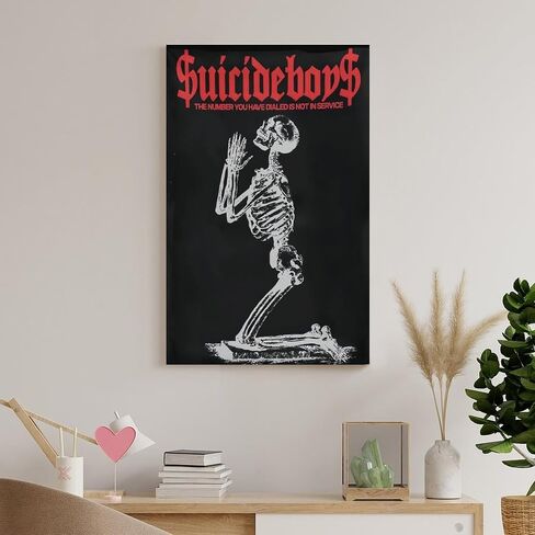 KTUVORLEX Suicide Boys Poster Vintage Music Canvas Art Poster And Wall Art Picture Print Modern Family Bedroom Decor Posters 12x18inch(30x45cm) in Saudi Arabia