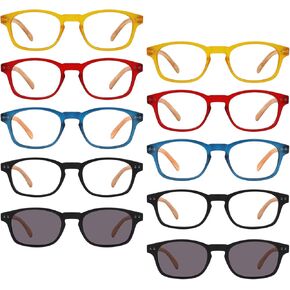 نظارات قراءة مكونة من 10 قطع من بلوليس للنساء والرجال in Kuwait