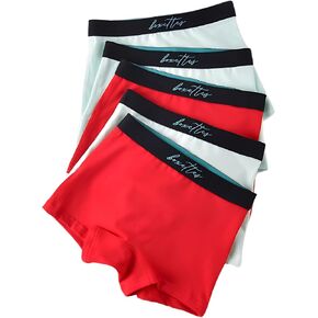 Girls Boxer Briefs (5-Pack Cotton, Modal or Nylon Mesh) Super soft. Full-coverage. Sensory-friendly. Feminine Lining. Tagless