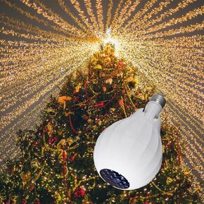 Snowflake Car Rotating LED Lights Christmas Lights Moving LED Lamp E27 Base 4W Crystal Ball Stage Light for Birthday, Holiday, Wedding, Party, Christmas Decoration (01)